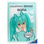 colorindo mangá: sora