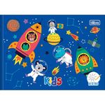 caderno desenho brochura 40 folhas capa dura sapeca kids