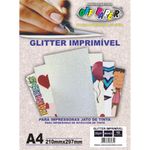 papel glitter imprimível 250g