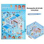 adesivo cenários 3d funny com pinça 19x26cm diversos modelos