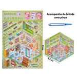 adesivo cenários 3d funny com pinça 19x26cm diversos modelos