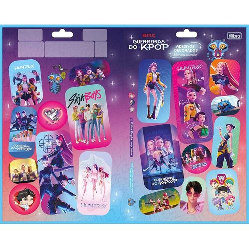 adesivo sticker duplo g guerreiras do k-pop