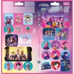 adesivo sticker duplo guerreiras do k-pop