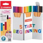 caneta stabilo estojo com 18 cores