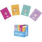 borracha fantasia livros + lápis