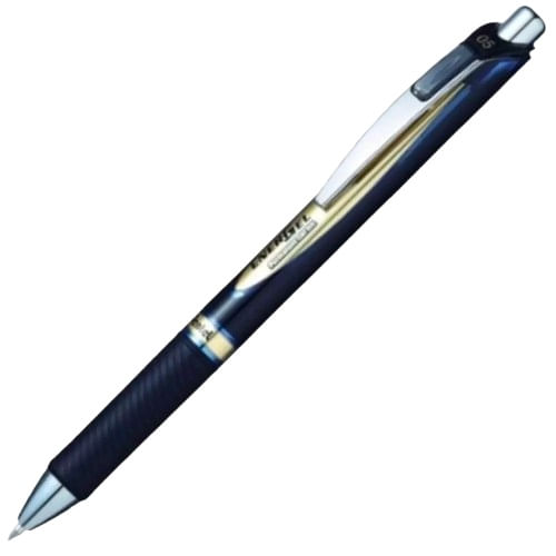 caneta gel 0,5mm energel permanente azul pentel