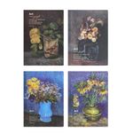 caderno de anotações 128 folhas capa dura van gogh diversos modelos