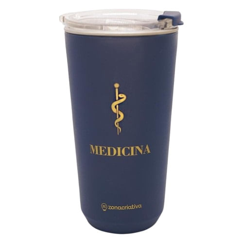 copo 500ml sky profissão medicina azul