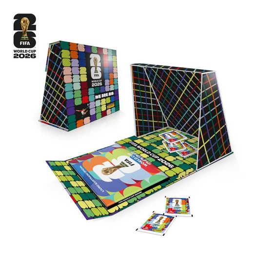 box álbum copa do mundo 2026 - capa dura ouro + 60 envelopes