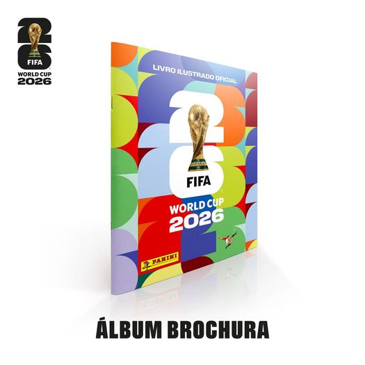 álbum copa do mundo 2026 - capa brochura álbum copa do mundo 2026 - capa brochura