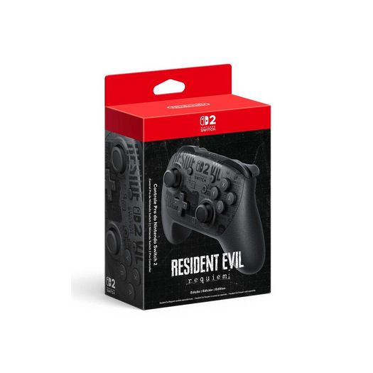 controle pro resident evil requiem edition - nintendo switch 2