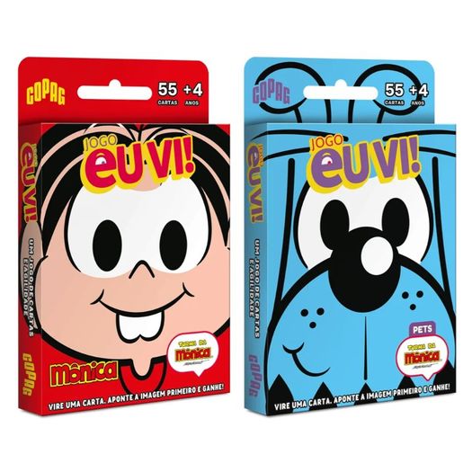 jogo de cartas eu vi! turma da mônica