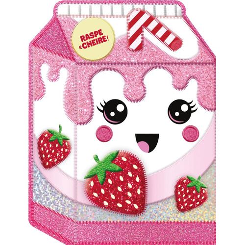 raspe e cheire! leite com morango