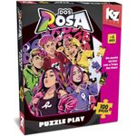 quebra-cabeça 100 peças dos rosa