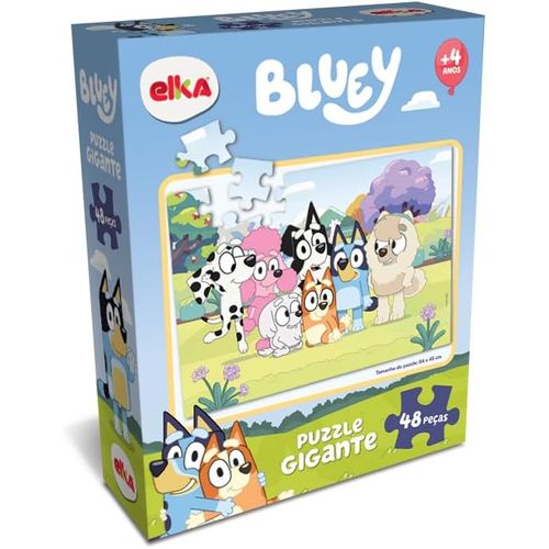 quebra cabeça 48 peças gigante bluey