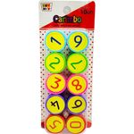 carimbo números 10 unidades sortido