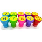 carimbo números 10 unidades sortido