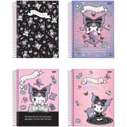 caderno-univ-cd-1x1-80f-kuromi caderno-univ-cd-1x1-80f-kuromi