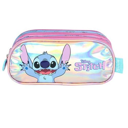 estojo triplo stitch metalizado roxo