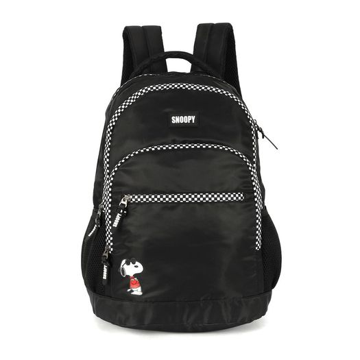mochila com alça snoopy preto