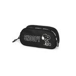 estojo duplo snoopy preto e branco