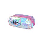 estojo triplo stitch metalizado roxo