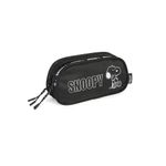 estojo duplo snoopy preto e branco