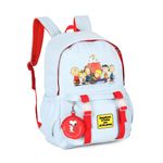 mochila com alça snoopy turma náilon azul