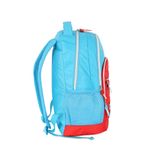 mochila com alça snoopy azul e vermelho