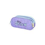 estojo triplo stitch matelassê roxo