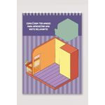 livro cenário 3d - adesivos em miniatura - capa rosa