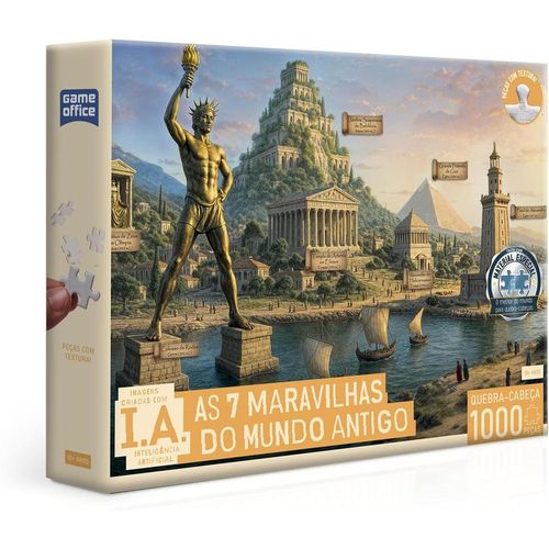 quebra-cabeça 1000 peças ia as 7 maravilhas do mundo antigo
