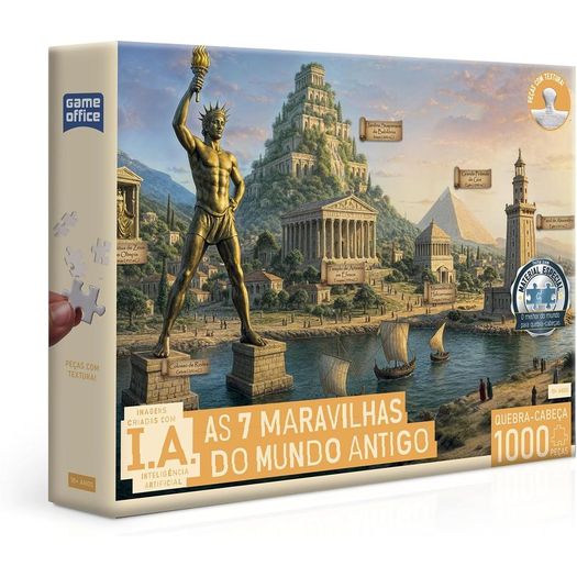 quebra-cabeça 1000 peças ia as 7 maravilhas do mundo antigo quebra-cabeça 1000 peças ia as 7 maravilhas do mundo antigo