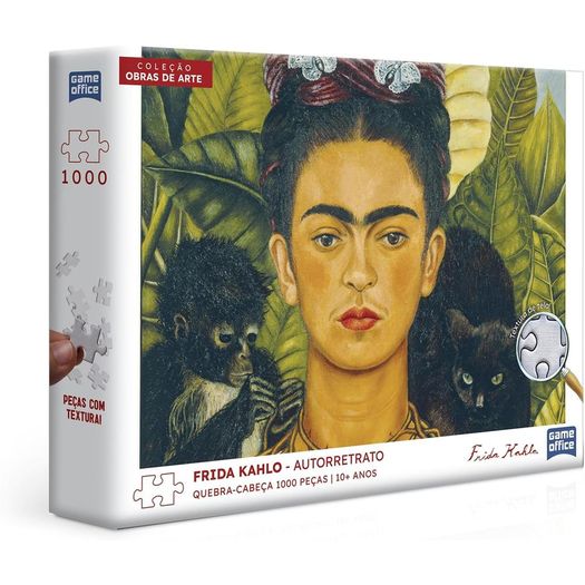 quebra-cabeca-1000-pecas-colecao-obras-de-arte-frida-kahlo--auto-retrato quebra-cabeca-1000-pecas-colecao-obras-de-arte-frida-kahlo--auto-retrato