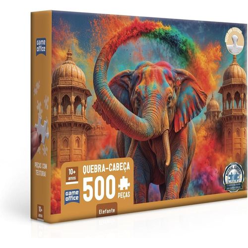quebra-cabeça 500 peças elefante