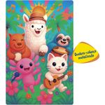 quebra-cabeça 100 peças encapado - mundo fofinho -  metalizado