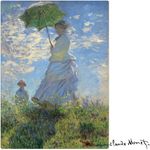 quebra-cabeça 1000 peças coleção obras de arte monet: mulher com sombrinha