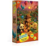 quebra-cabeça 100 peças encapado - mundo games metalizado