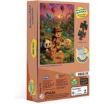 quebra-cabeça 100 peças encapado - mundo games metalizado