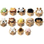 pelúcia animais na caixa diversos modelos