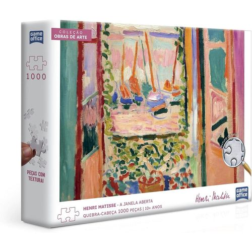 quebra-cabeça 1000 peças coleção obras de arte matisse: a janela