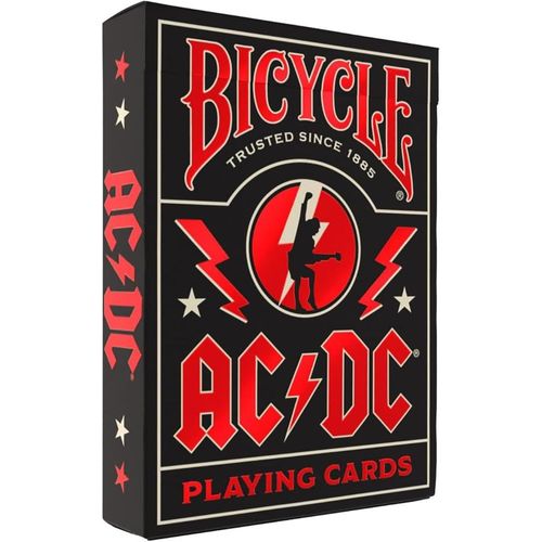jogo de cartas baralho bicycle ac/dc