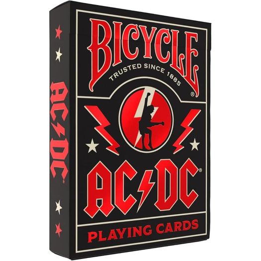 jogo de cartas baralho bicycle ac/dc