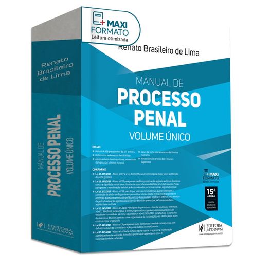 manual de processo penal - volume único (2026)