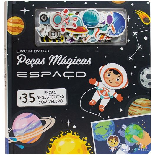 peças mágicas - um livro com velcro: espaço peças mágicas - um livro com velcro: espaço