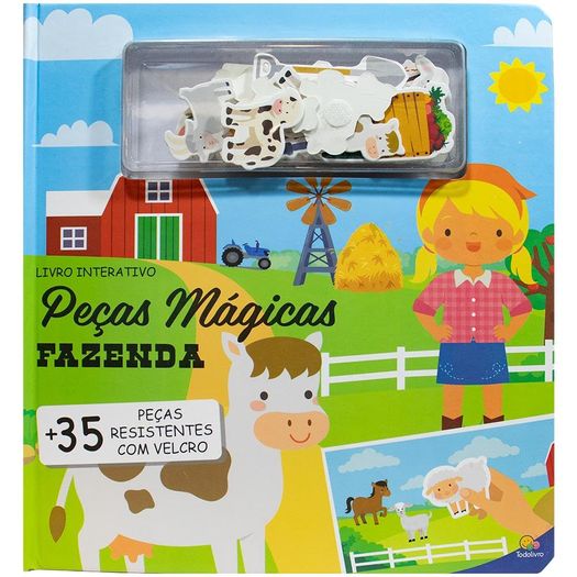 peças mágicas - um livro com velcro: fazenda peças mágicas - um livro com velcro: fazenda
