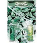 tartarugas ninja: preto, branco e verde