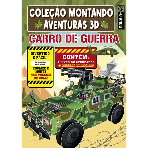 livrão divertido carro de guerra