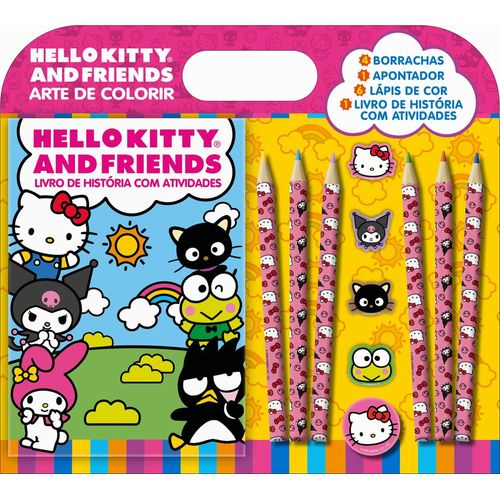 hello kitty and friends arte de colorir