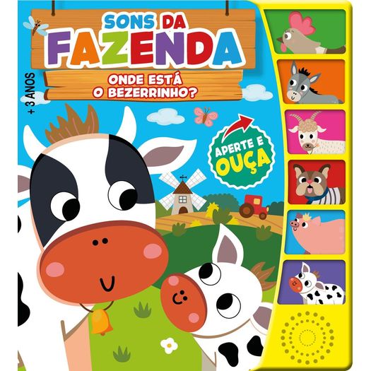 sons da fazenda - onde está o bezerrinho? - livro sonoro sons da fazenda - onde está o bezerrinho? - livro sonoro